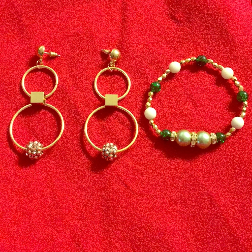 Handmade Bracelet and Earring set